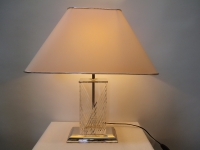 Tischlampe, chrom