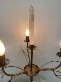 Tischlampe Nagar mit Glasbehang